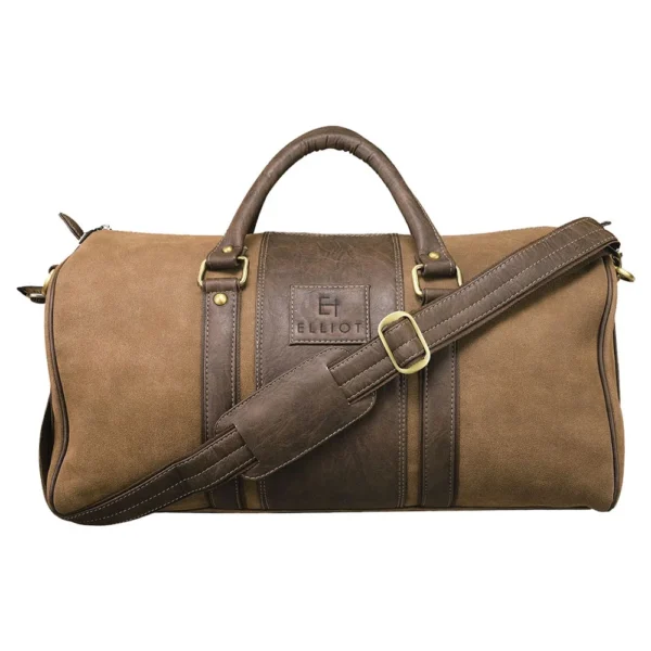 Elliot Duffle Series Brown Vegan Leather Travelling Duffle Bag
