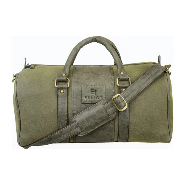 Elliot Duffle Series Green Vegan Leather Travelling Duffle Bag